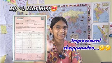 My +1 Marklist🤩| Improvement updates 🤔#studytube#marklist#result#examresults#score#plusone#ytvideo 