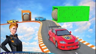 Police Car Mega Ramp Racing - Impossible Stunts Car Driving Simulator - Android GamePlay