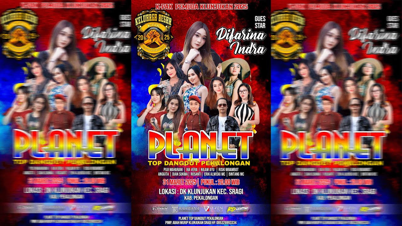 PLANET TOP DANGDUT  PEKALONGAN LIVE K-PAK {PEMUDA KLUNJUKAN ] KEC. SRAGI