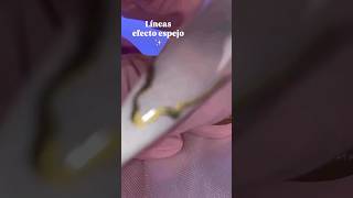 MINISTERIO DE TUTORIAL LÍNEAS EFECTO ESPEJO ✨✨✨ #nails #uñas #efectoespejo