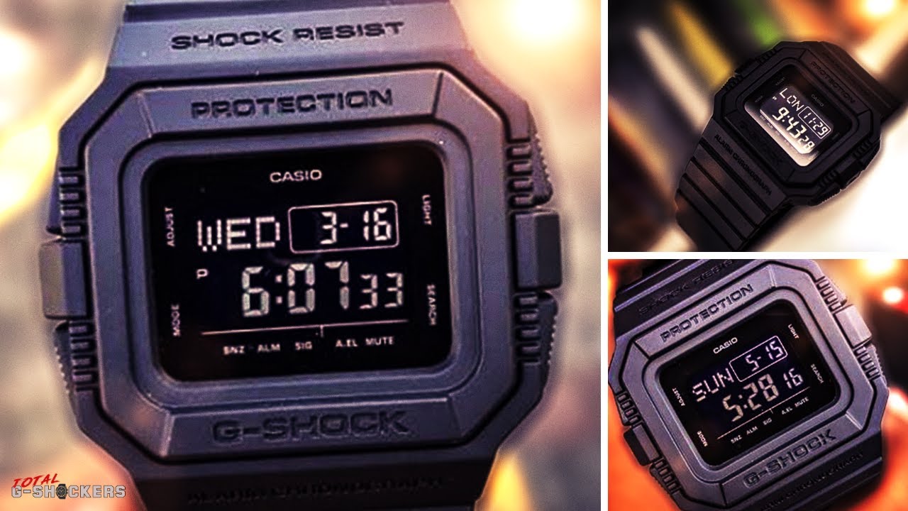 Casio G-Shock All Black | DWD5500BB-1 - YouTube