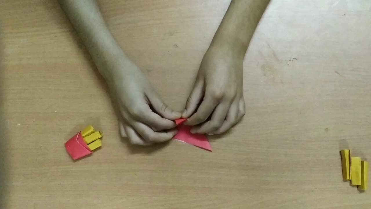 Origami French Fries🍟 - YouTube