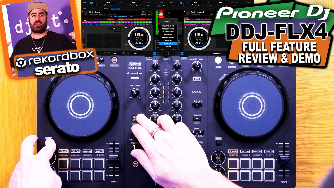 Pioneer DJ DDJ-FLX4 - Full Review & New Features Demo 