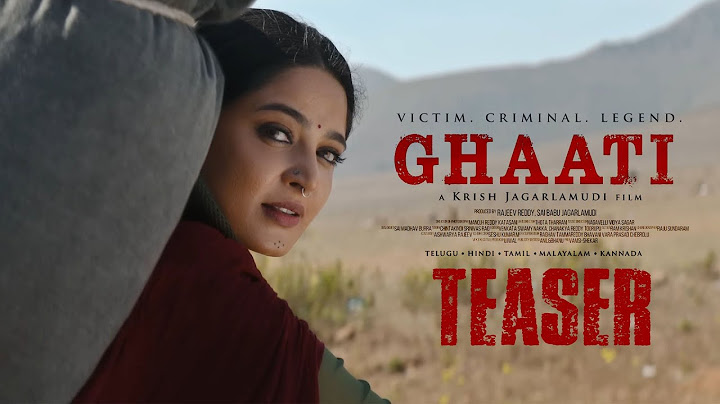 GHAATI Teaser | 'The Queen' Anushka Shetty | Krish Jagarlamudi | UV Creations | Friday Culture