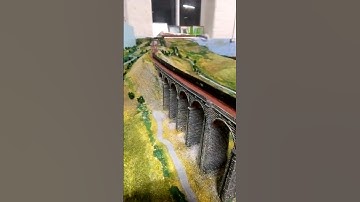 T Gauge class 66 double header with a train of oil tankers on the famous Ribblehead Viaduct