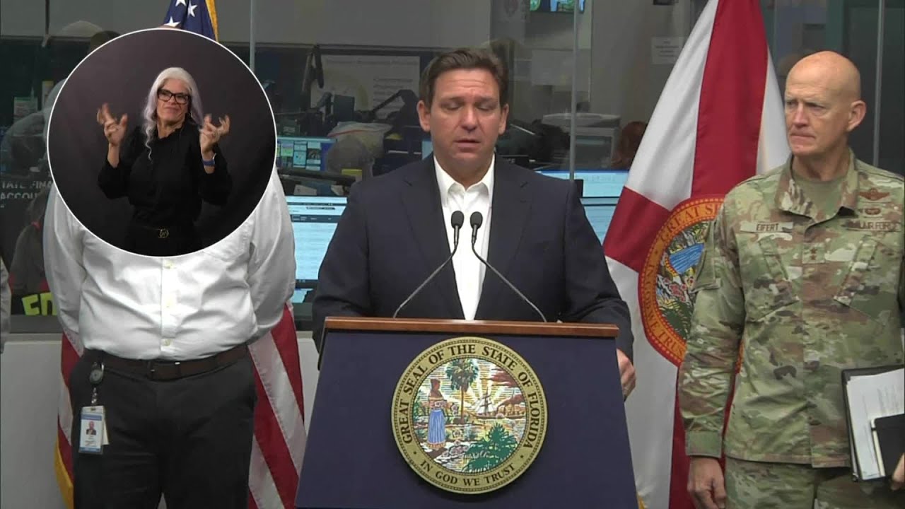 Hurricane Ian Update from Florida Gov. Ron DeSantis - YouTube