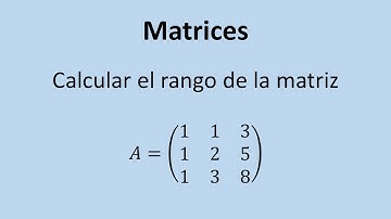 Cálculo del rango de una matriz - Ejercicio 03 - paso a paso