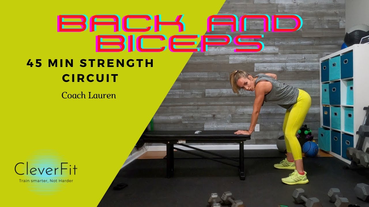 Back and Biceps Dumbbell Strength Circuit 6-9-2021 - YouTube