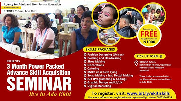 SKILL ACQUISITION ||  DROCK Tutors || English Promo  || DigitLab Media || Olufemi Apata