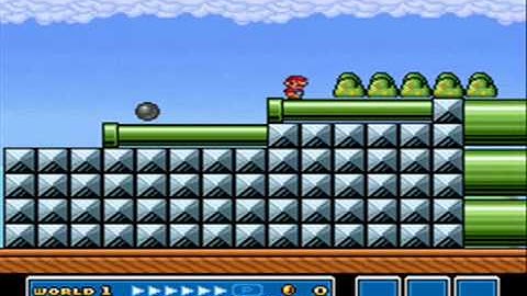SMB3 for Super Mario All-Stars Custom Level #275 - Cannonball Plains