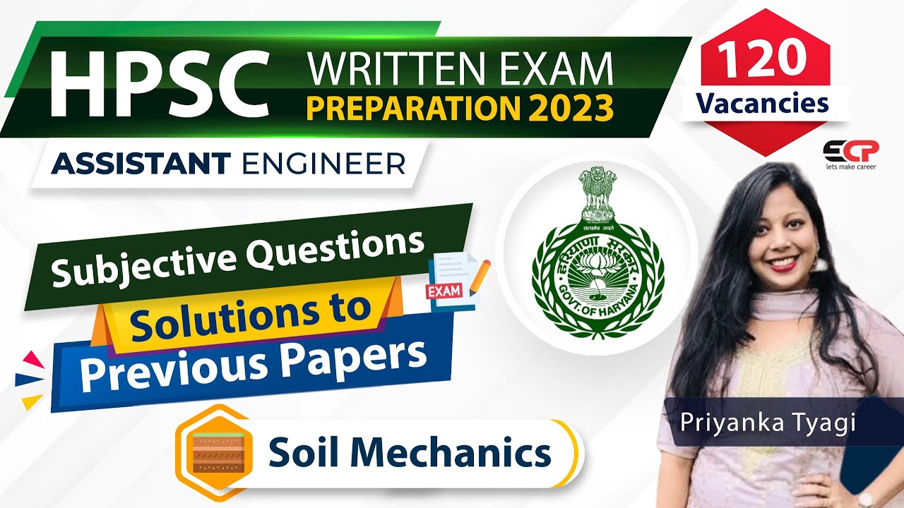 Soil Mechanics HPSC AE Solution to previous year subjective papers