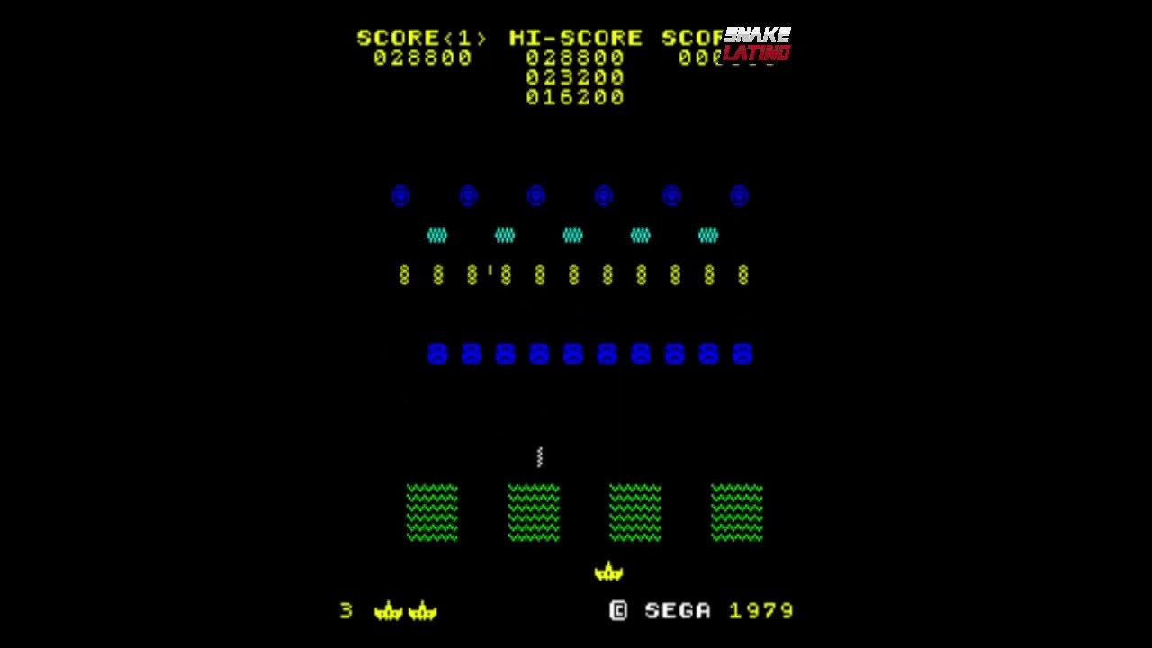 🎮🕹️👉Invinco (1979) - Gameplay Arcade