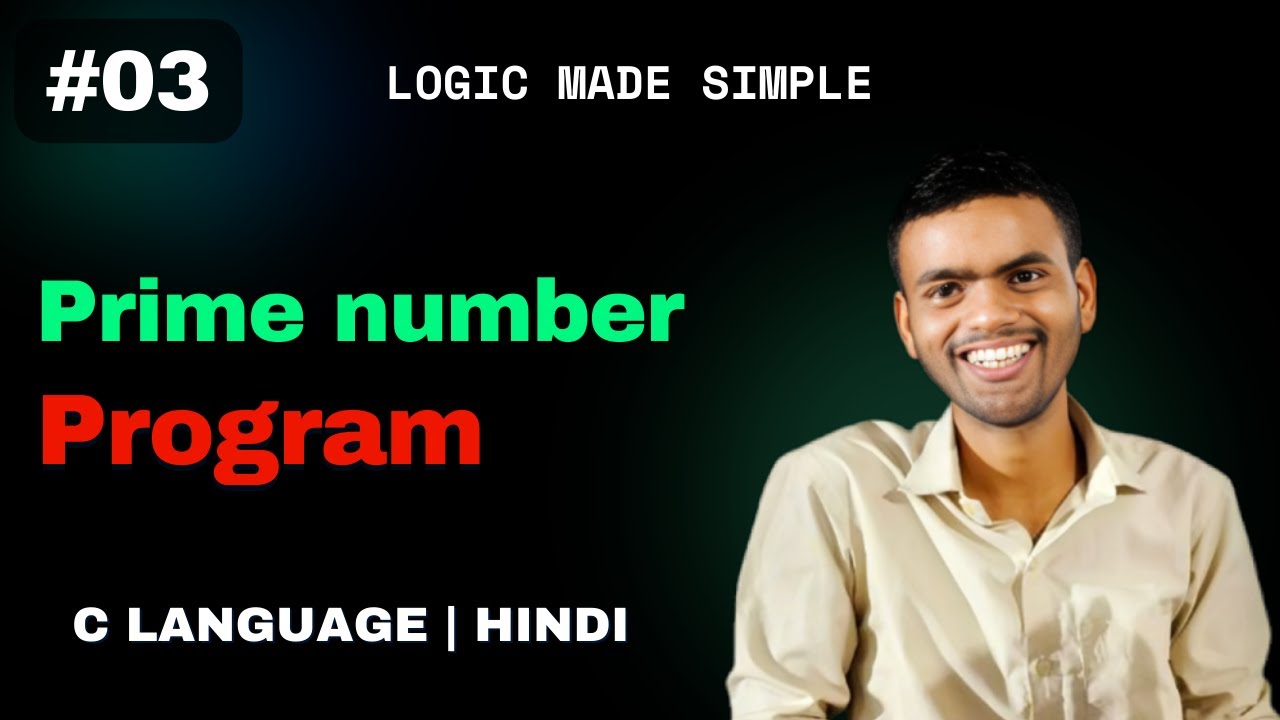 C Program to Check a Number is Prime or Not | CSwithVK | Hindi