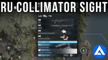 Ghost Recon Breakpoint How To Get The RU Collimator Sight