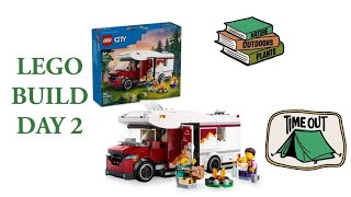 Building a LEGO Holiday Adventure Camper Van Day 2 || Build Your Own Van with LEGO