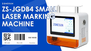 ZONESUN ZS-JGDB4 Portable Laser Marking Machine with Touchscreen for Flexible Industrial Coding