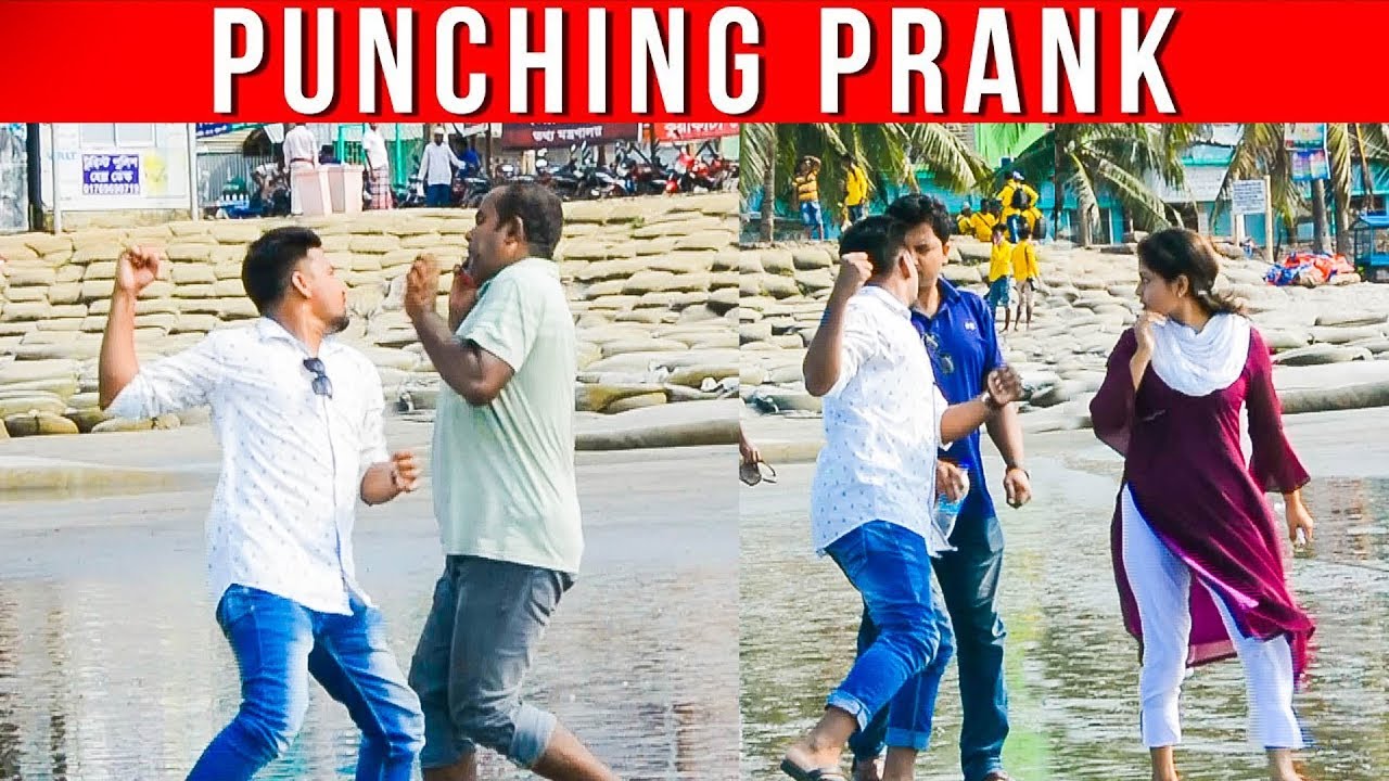 PUNCHING Scare Prank In Public  - PART 2 | Crazy Reaction Prank In India - 4 Minute Fun