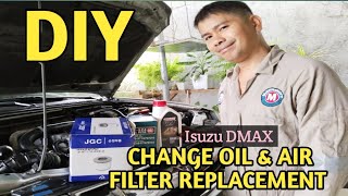 DIY CHANGE OIL / AIR FILTER REPLACEMENT| ISUZU DMAX