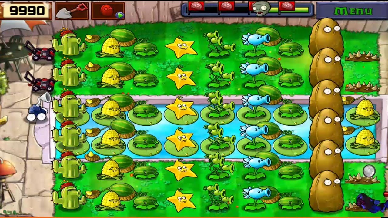 Plants vs Zombies | The Scariest PvZ Map Ever – Can I Survive?! - YouTube