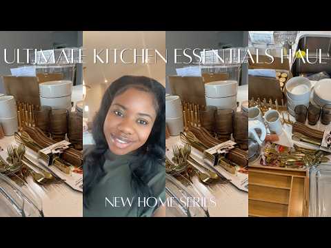 New Home Series| KITCHEN ESSENTIALS HAUL| AMAZON, HOMEGOODS & BURLINGTON FINDS