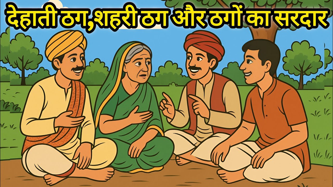 ♦️देहाती ठग,शहरी ठग और ठगों का सरदार : हिंदी लोक-कथा | आखिर कौन था सबसे बड़ा ठग | 