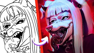 This is What a TOP TIER Furry Icon Art Should Look Like - Speedpaint Photoshop