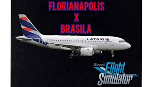 Full filght Latam a319 Florianópolis a Brasília