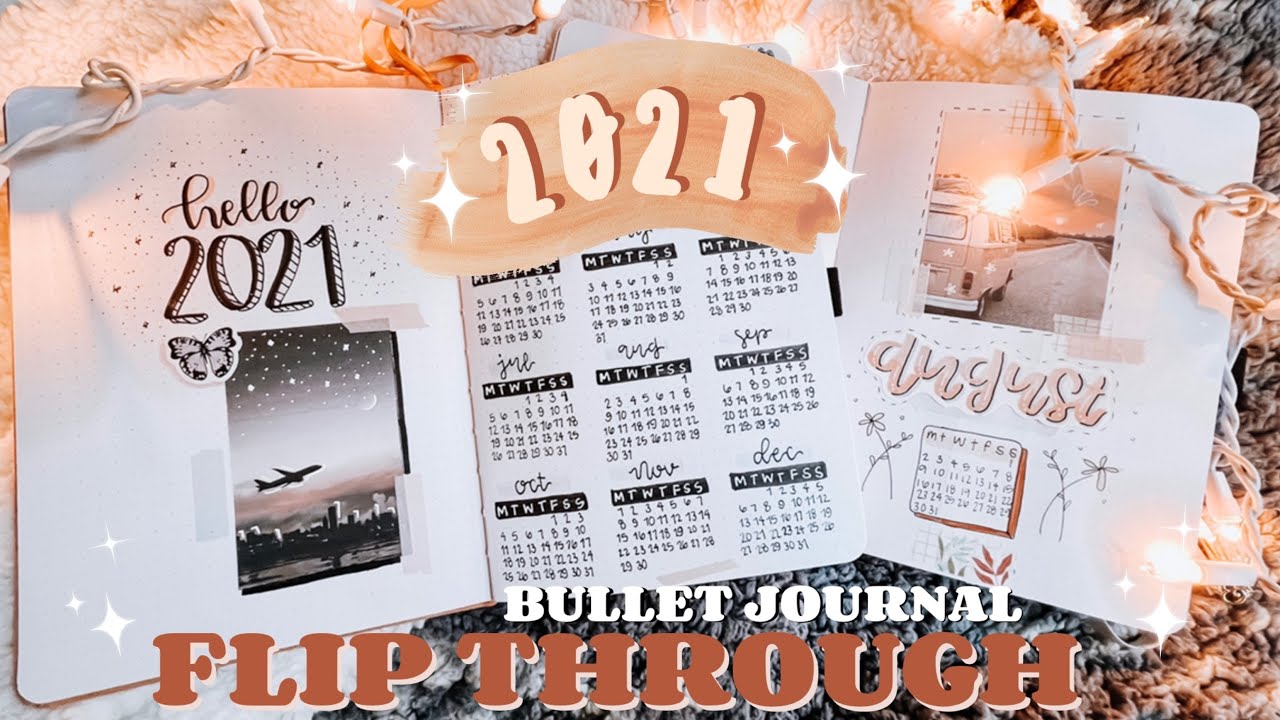 2021 bullet journal flip through ✨