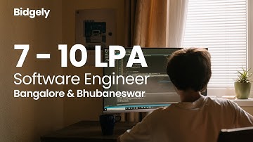 Bidgely Hiring for Software Engineer | 7 - 10 LPA , Work from Home option