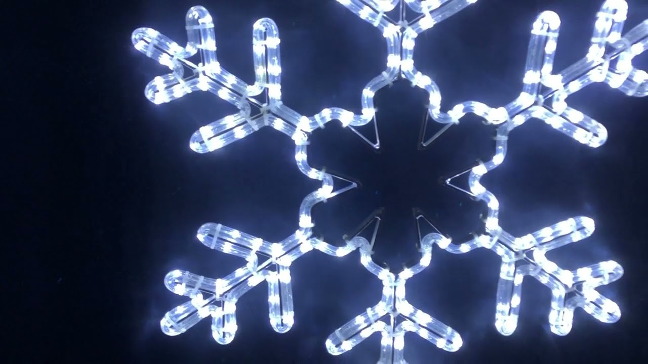 SnowFlake Flashing | www.christmascomplete.com.au - YouTube