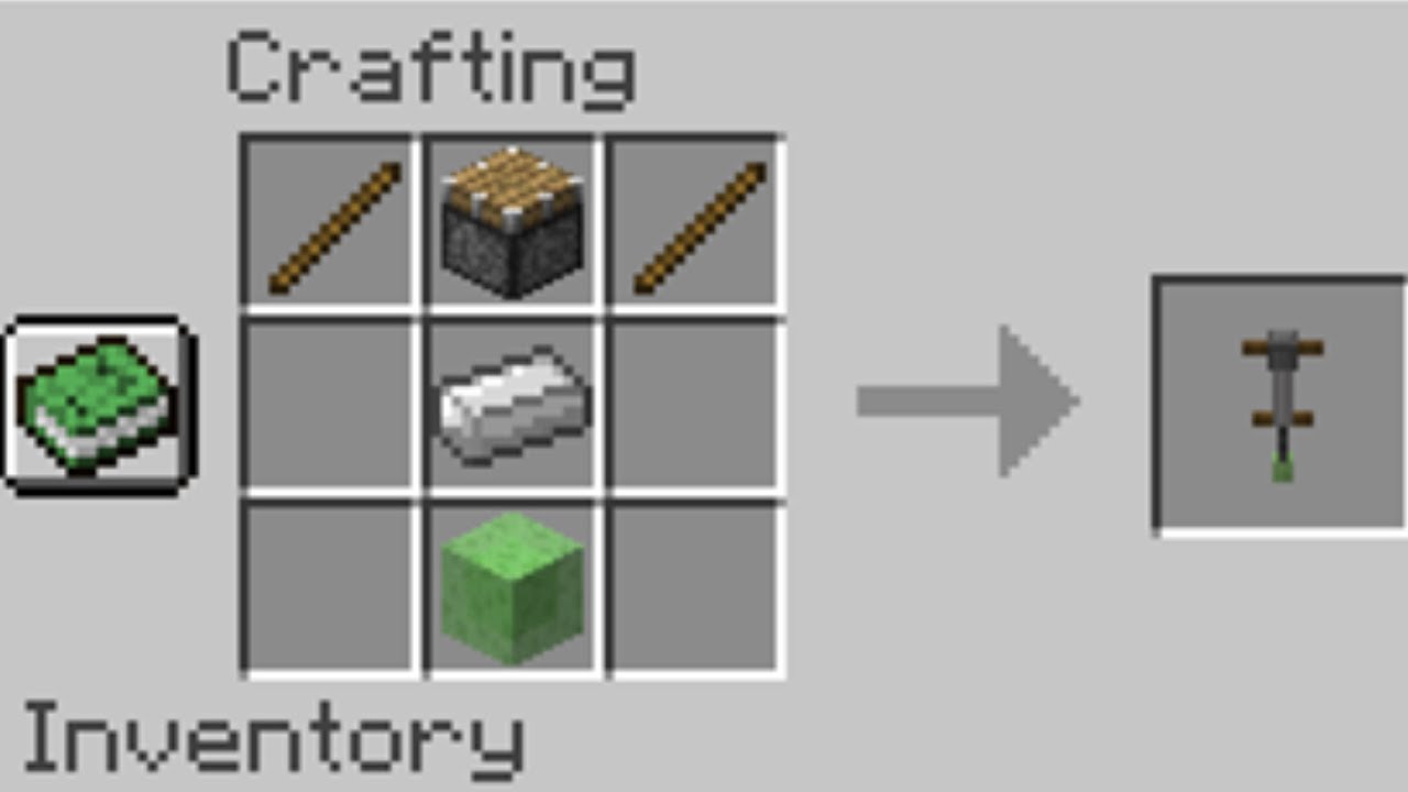 how to make a pogo stick in minecraft - YouTube