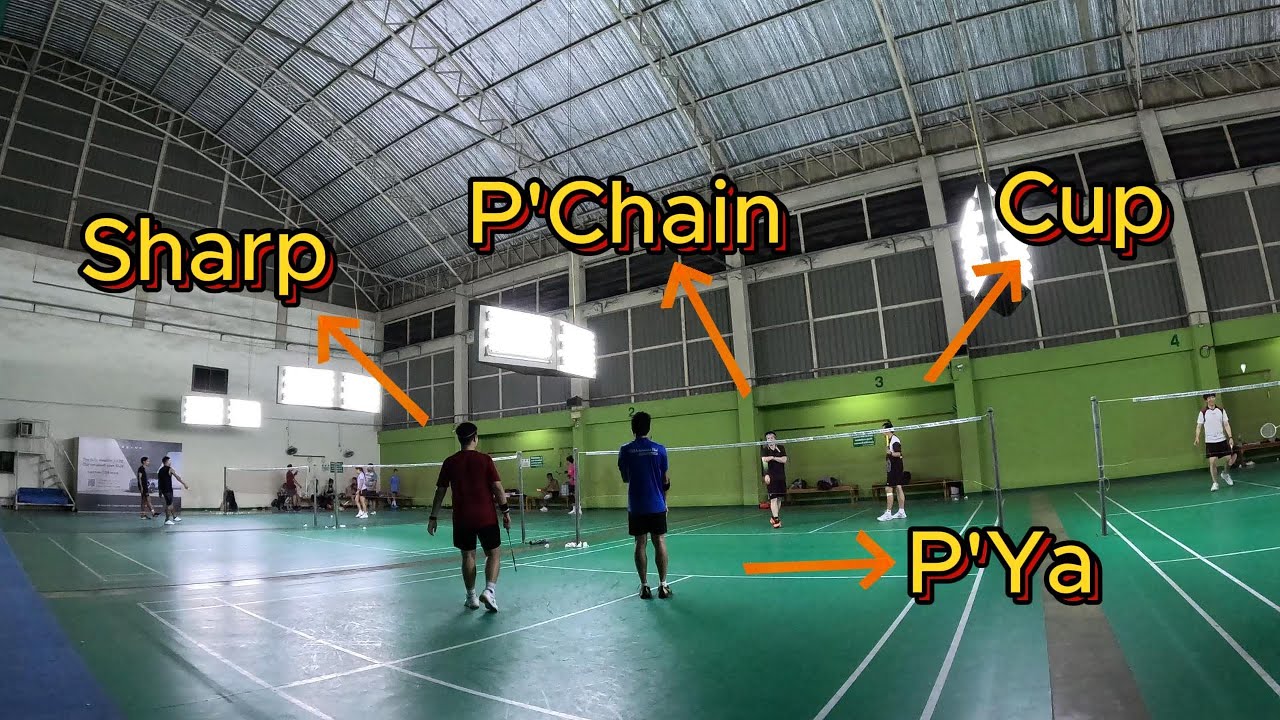 P'Ya Sharp VS P'Chain Cup | Badminton Drunker Team [4K]