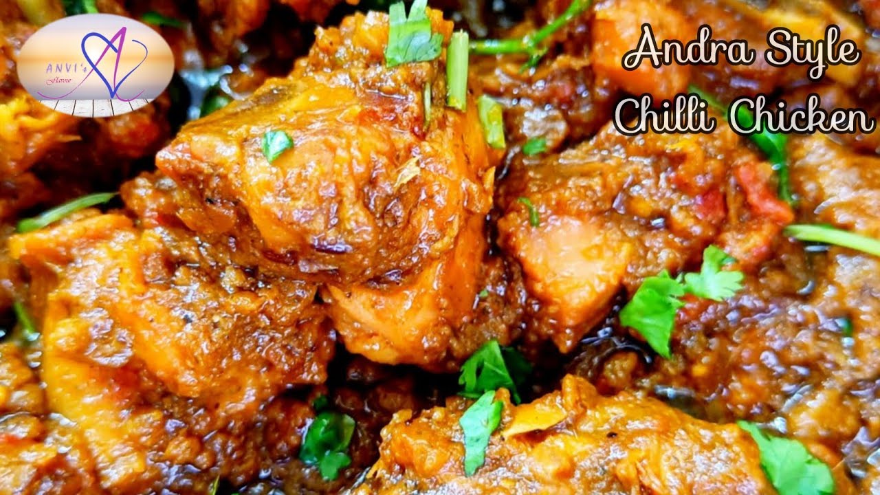 Andhra Style Chilli Chicken Recipe | Chicken Starter | Spicy Chicken in ...
