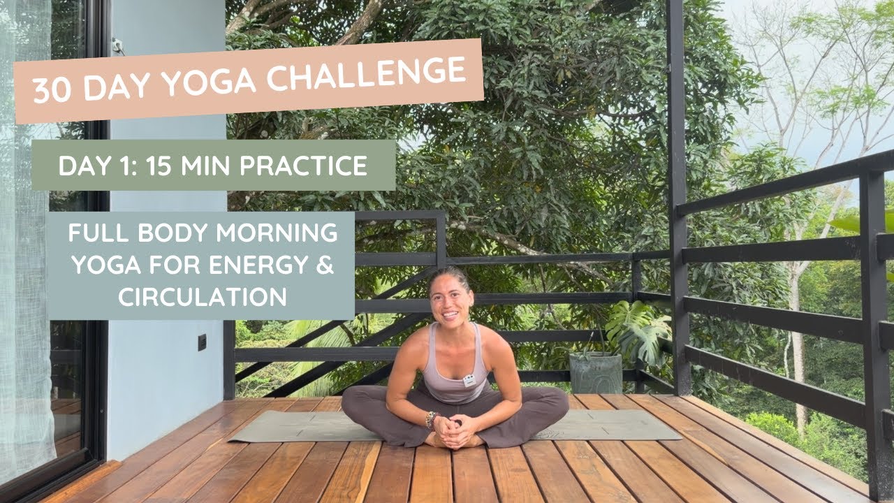 January Morning Yoga Challenge | Day 1 | Full Body Morning Yoga for Energy & Circulation (15 Min)