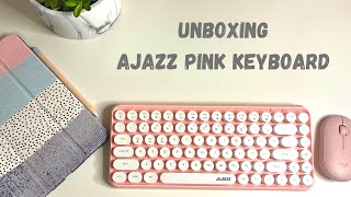 Unboxing New Pink Keyboards I Ajazz 380i I Typing Sounds screenshot 3