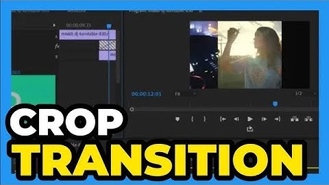 Premiere Pro CC ： How to do a Crop Transition Effect