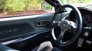 My 1990 usdm CRX Si  glasstop with some ef8  SiR JDM Conversions Part 3