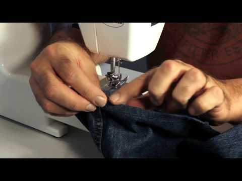 How to Hem Jeans  Tips on using an Entry Level Home Sewing Machine