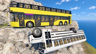 Car vs dangerous mountain Cliff crash 💥😱 | Beamng Drive Episode #253!