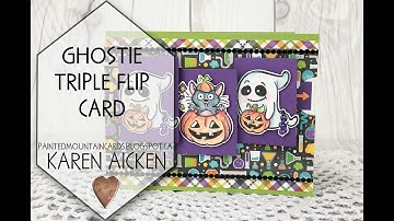 Halloween Ghostie Triple Flip Card