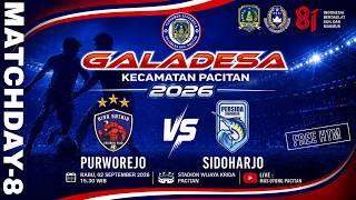 Live PURWOREJO vs SIDOHARJO - Turnamen Gala Desa Kecamatan Pacitan Tahun 2026 - 02/9/2026