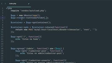 DRouter - Agrupamento de rotas e lidando com views
