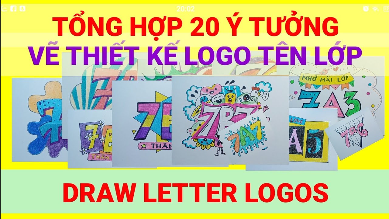 20 Ý tưởng Thiết Kế Logo tên lớp - LOGO DẠNG CHỮ | Draw Letter ...