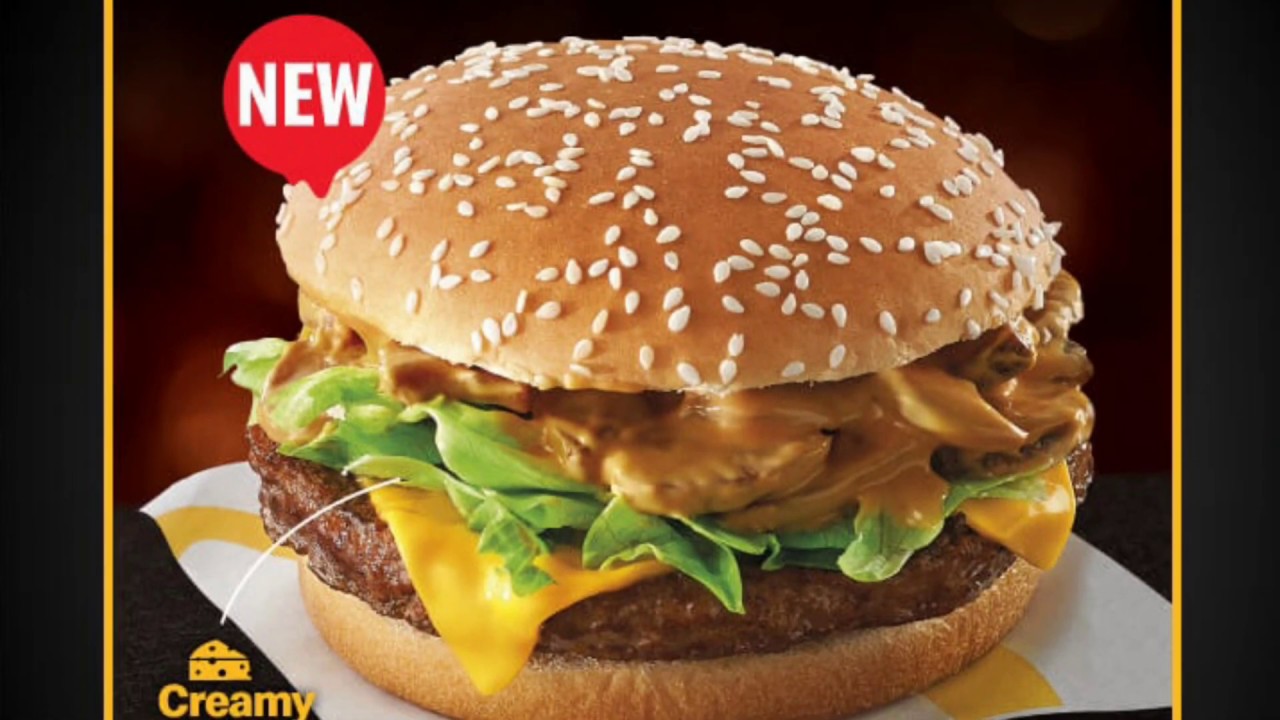 McDonald’s Mushroom Cheese Melt Beef Burger OREO Cookies & Cream Pie