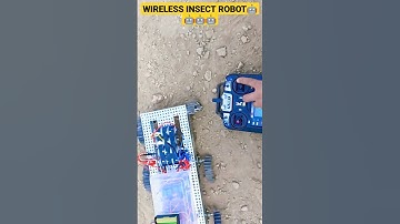 WIRELESS INSECT ROBOT🤖#science #physics #education #experiment #robot #robotics #technology #diy