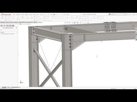 Structural Steel Design with SOLIDWORKS - SolidSteel parametric - Product Video v2.0 - English