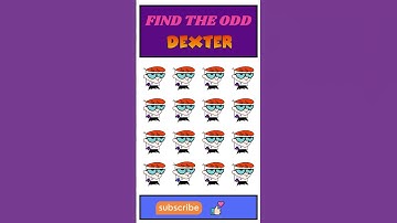 Find the odd DEXTER🤩😯|How godd are your eyes😎👀|#ytshorts #shortsfeed #dexter #dexterslaboratory