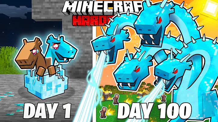 I Survived 100 Days as a DIAMOND HYDRA in HARDCORE Minecraft