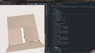 3D Folding Box Animation in Three.js | Interactive Scrolling with Item Inside