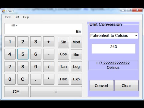 How to Create Scientific Calculator in Visual Basic.Net 